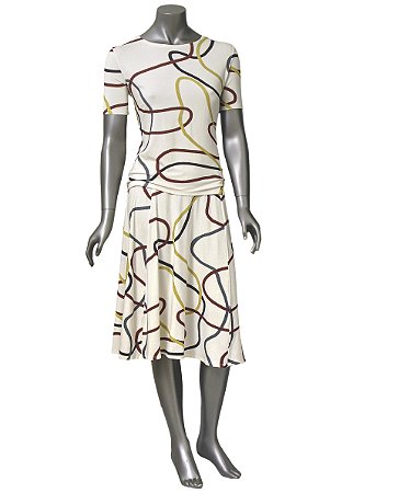 SAIA ESTAMPADA LINHAS