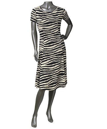 VESTIDO ESTAMPADO EM FLUITY BICHO