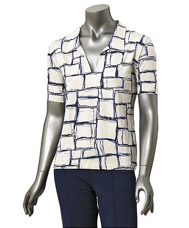BLUSA GOLA POLO MANGAS CURTAS