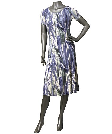 VESTIDO ESTAMPADO EM FLUITY CANA