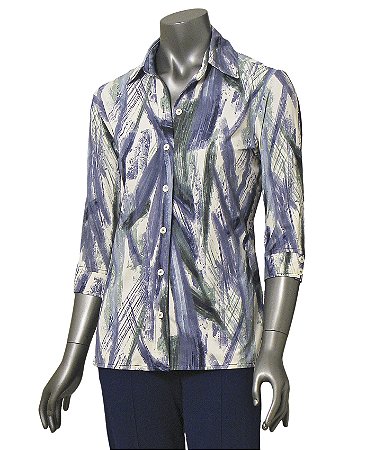 CAMISA EM FLUITY ESTAMPADO