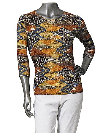 BLUSA ESTAMPADA TANGIER MANGAS 3/4