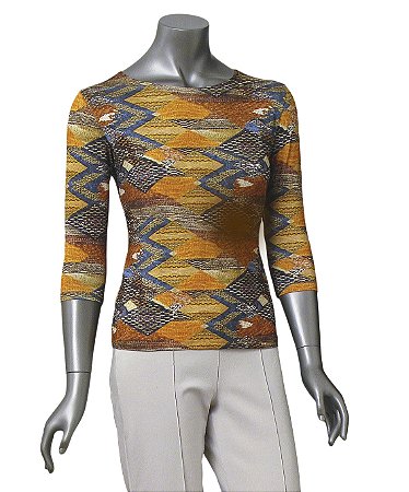 BLUSA ESTAMPADA TANGIER MANGAS 3/4