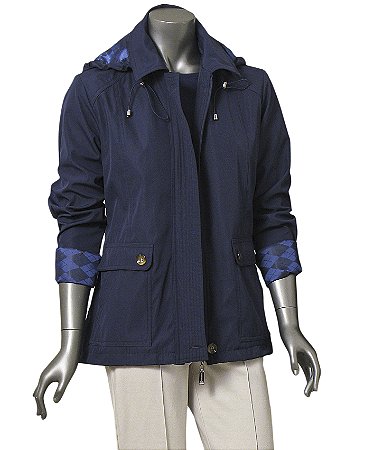 PARKA SEMI IMPERMEÁVEL AZUL MARINHO