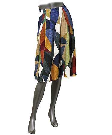 SAIA ESTAMPADA CORES