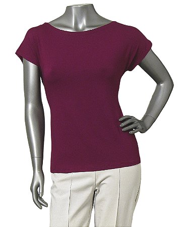 BLUSA BÁSICA GUINÉ BORDÔ SEM CAVAS