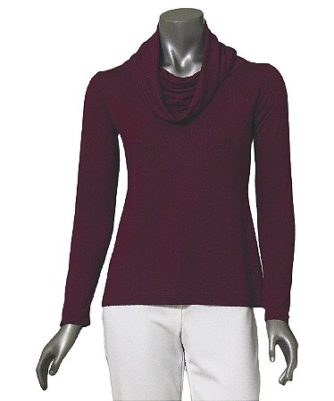 BLUSA COM GOLONA BERINJELA