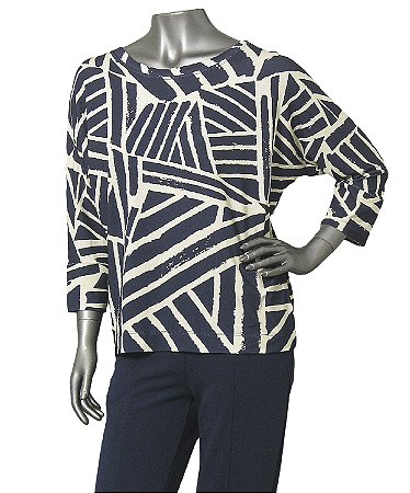 BLUSA MANGAS MORCEGO LISTAS