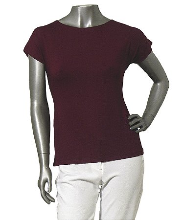 BLUSA BÁSICA GUINÉ BERINJELA SEM CAVAS