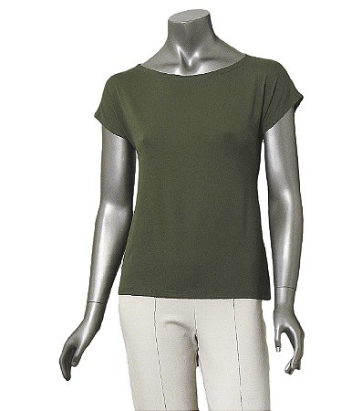 BLUSA BÁSICA GUINÉ VERDE SEM CAVAS