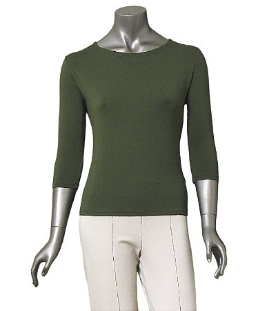 BLUSA BÁSICA GUINÉ VERDE MANGAS 3/4