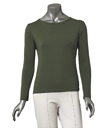 BLUSA BÁSICA GUINÉ VERDE MANGAS LONGAS