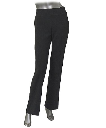 CALÇA EM CREPE DE MALHA PRETA
