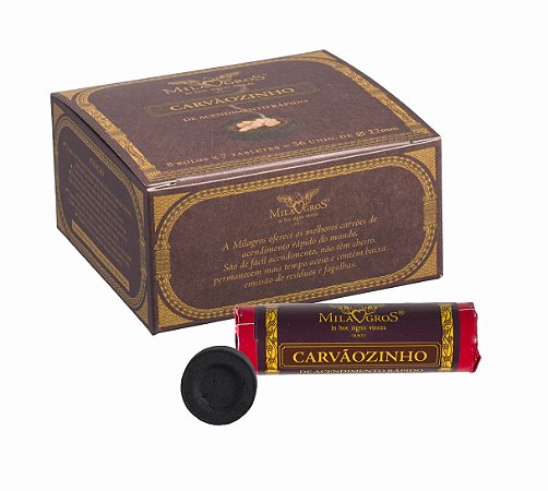 Caixa Carvão Milagros 22mm c/ 56 unidades