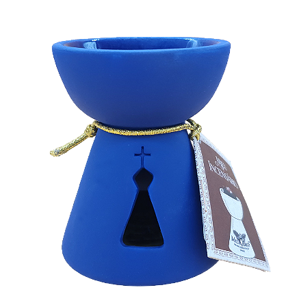 Incensário N. Sra. Aparecida (vazado) - Azul