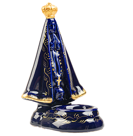 N. Sra. Aparecida com Incensário - Azul