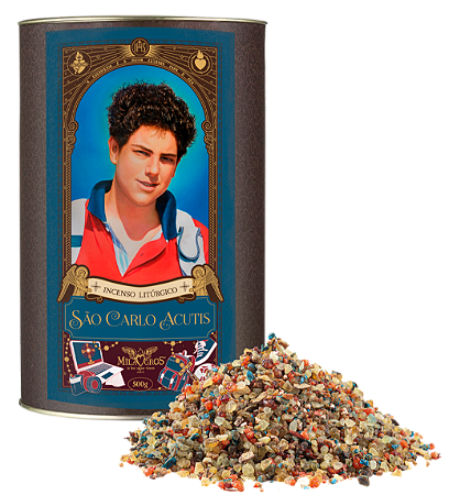 Incenso São Carlo Acutis barrica 500g