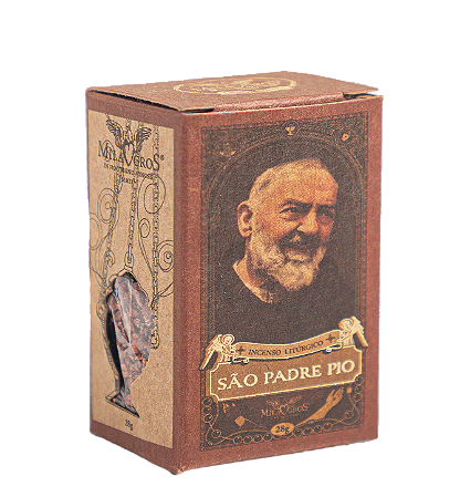 Incenso São Padre Pio - caixinha 28g