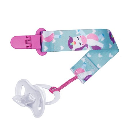 PRENDEDOR DE CHUPETA ANIMAL FUN UNICÓRNIO | BUBA