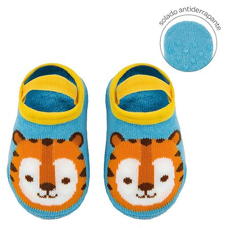MEIA SAPATILHA ANTIDERRAPANTE TIGRE | BUBA