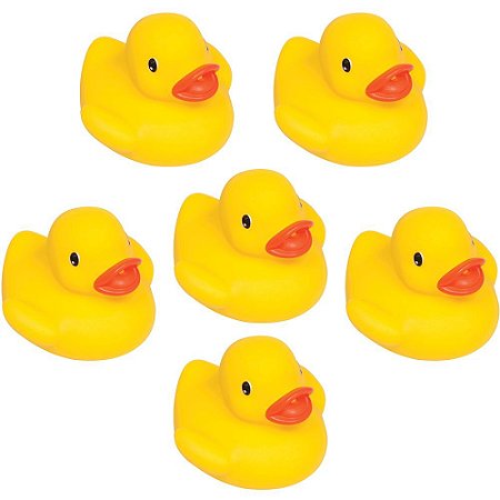 PATINHOS DE BANHO AMARELO | BUBA (6 UNID)