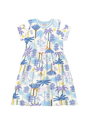 VESTIDO LONGO INFANTIL MENINA ESTAMPADO