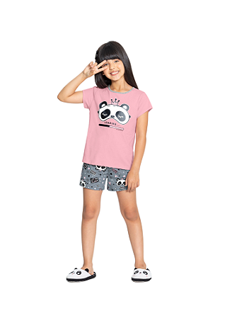 PIJAMA INFANTIL MENINA BRILHA NO ESCURO | ALAKAZOO (6 ANOS)