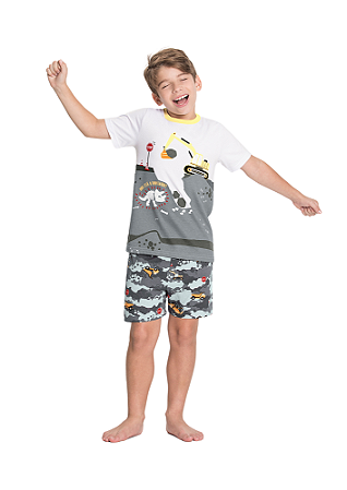 PIJAMA INFANTIL MENINO BRILHA NO ESCURO | ALAKAZOO (1 A 3 ANOS)