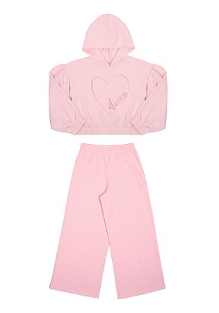 CONJUNTO INFANTIL MENINA COM BLUSÃO E PANTALONA | ALAKAZOO (14 ANOS)