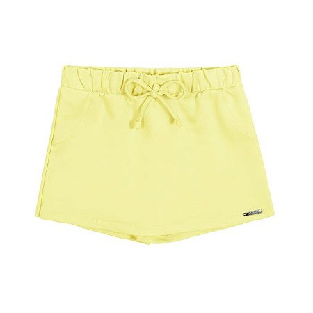 SHORTS-SAIA INFANTIL MENINA EM MOLETOM BÁSICO | ALAKAZOO (10 ANOS)