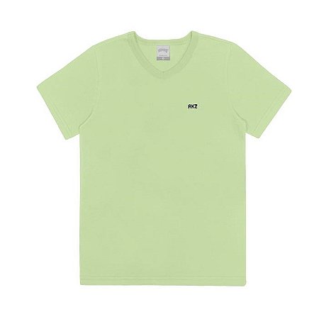 CAMISETA INFANTIL MENINO BÁSICA COM GOLA V | ALAKAZOO (6 A 16 ANOS)