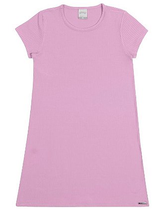 VESTIDO CURTO INFANTIL MENINA CANELADO BÁSICO | ALAKAZOO (6 A 16 ANOS)