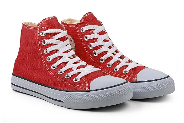 Tênis Converse Chuck Taylor All Star Cano Alto - Vermelho Red - Essencial  Shoes