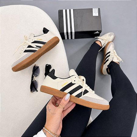 Adidas Samba OG Feminino - Off / Preto
