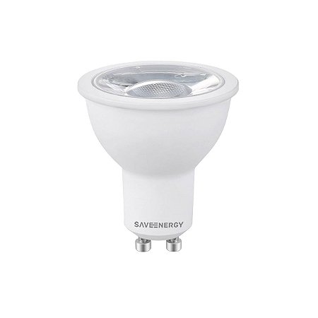 Lâmpada Dicróica 4,8W Bivolt 6500K 345 Lumens MR16 24G GU10 Save Energy