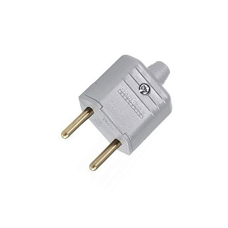 Pino Plug 2 Pinos 10A Cinza 250V Margirius