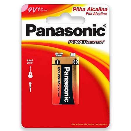 Bateria 9V Alcalina Panasonic