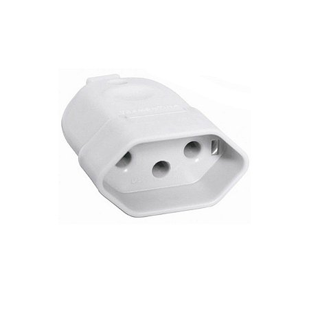 Pino Plug Prolongador Fêmea Branco 20A 2P+T PB Mectronic