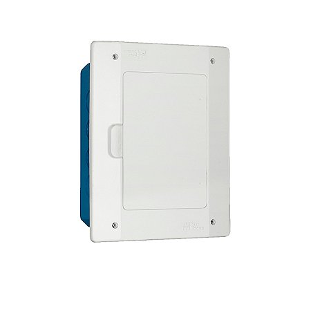 Quadro de Distribuição de Embutir p/ 6 ou 9 Disjuntores PVC Branco Mectronic