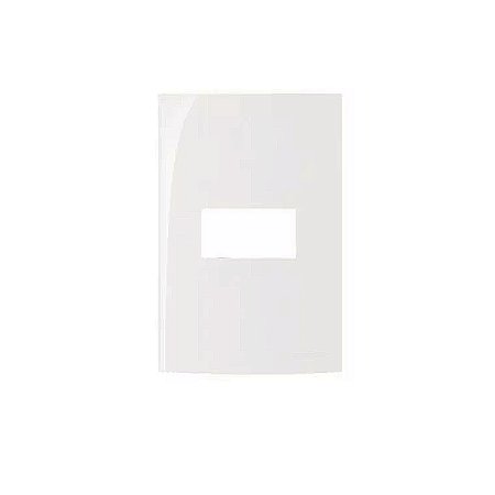 Placa 4X2 1 Posição Branco Sleek Margirius