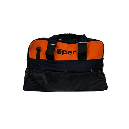 Bolsa de Ferramentas com 35 divisórias 31x46x28 Lona Preto/Laranja Oper