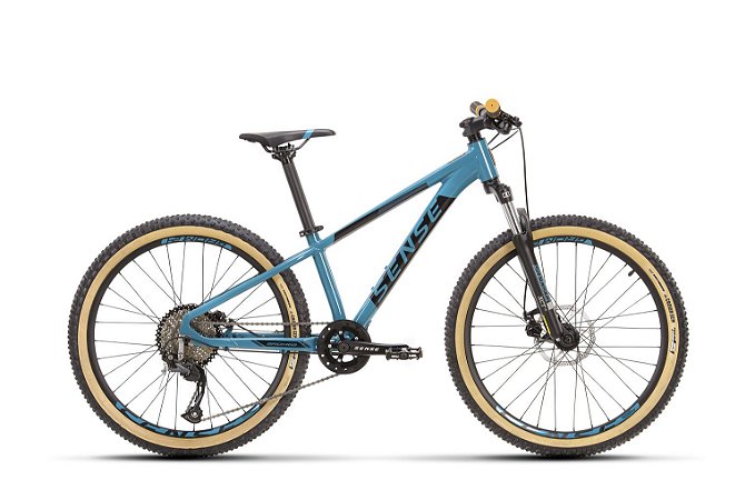 Bicicleta Sense Grom 24 azul e preto