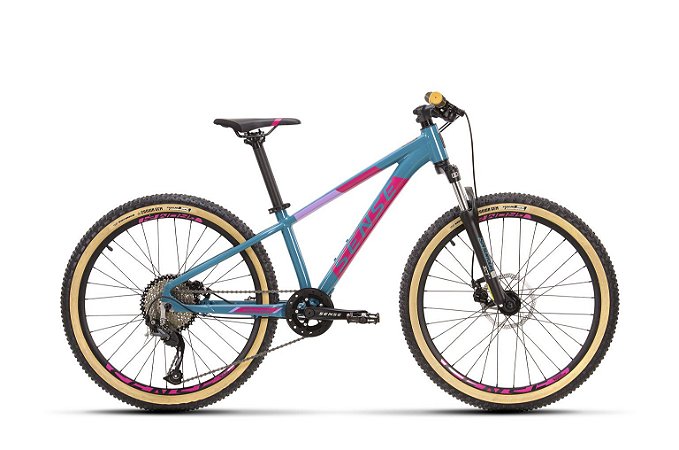 Bicicleta Sense Grom 24 azul e rosa