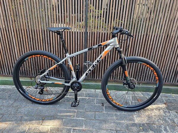 Bicicleta Sense Fun Comp cinza/preta/laranja - Tam. M - Usada
