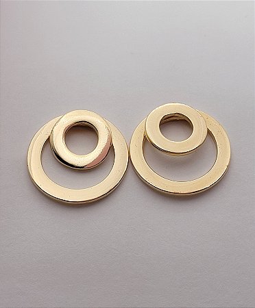 Brinco ring duplo