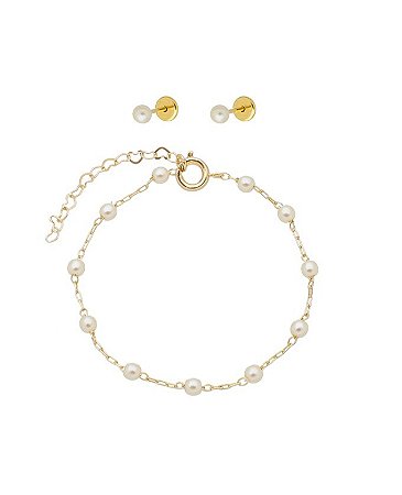 Conjunto pérolas infantil