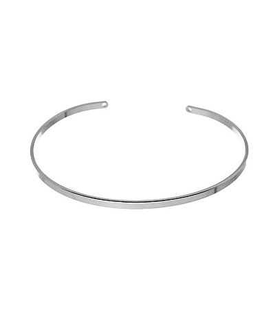 Bracelete minimalista no ródio