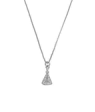 Colar Nossa Senhora Aparecida no ródio