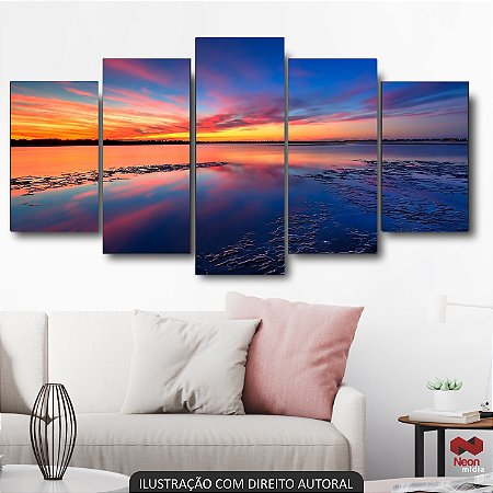 QUADRO DECORATIVO POR DO SOL SELVAGEM