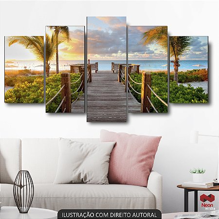 QUADRO DECORATIVO VISTA PARA PRAIA